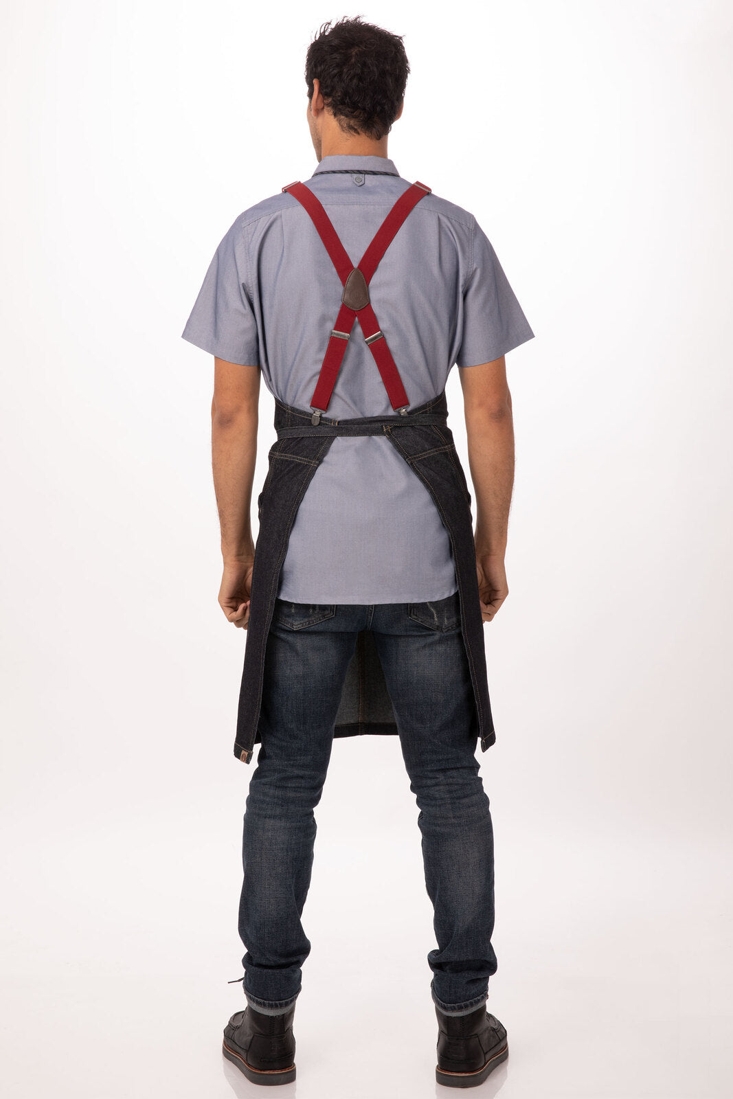 Chef Works Berkeley Bib Apron - Indigo Blue