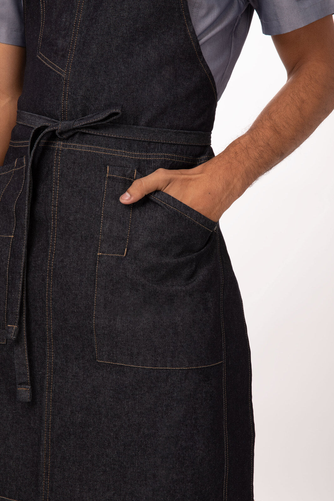 Chef Works Berkeley Bib Apron - Indigo Blue