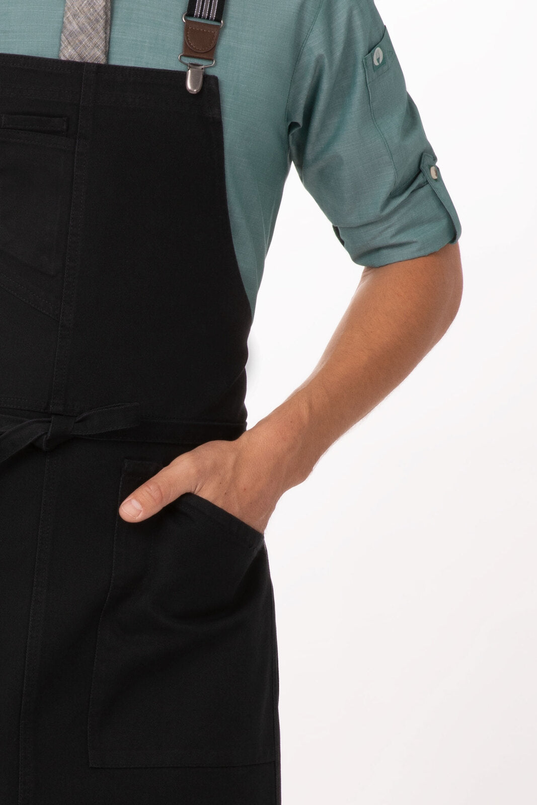 Chef Works Berkeley Bib Apron - Jet Black