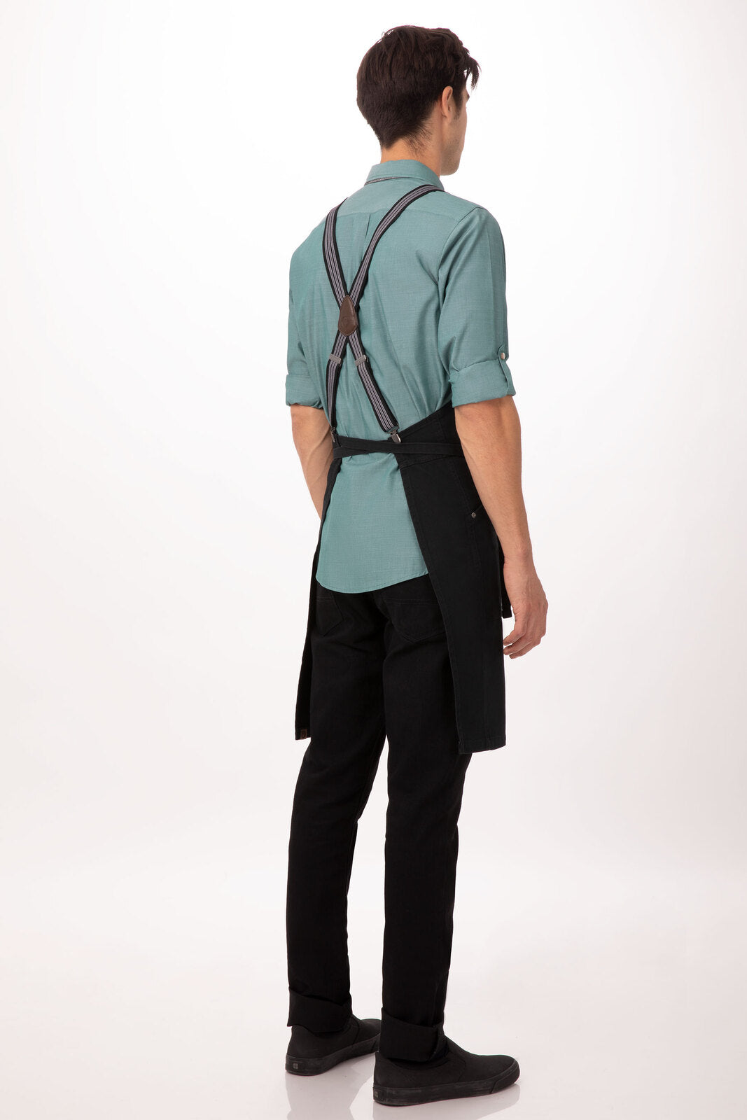 Chef Works Berkeley Bib Apron - Jet Black