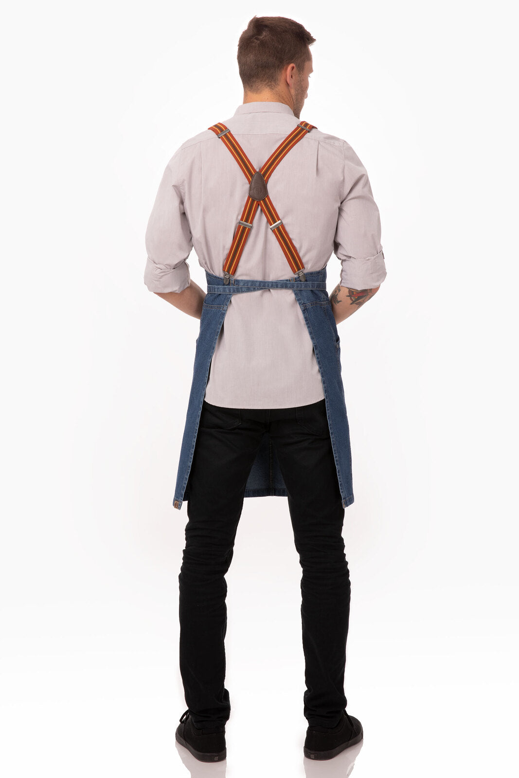 Chef Works Berkeley Bib Apron - Medium Blue