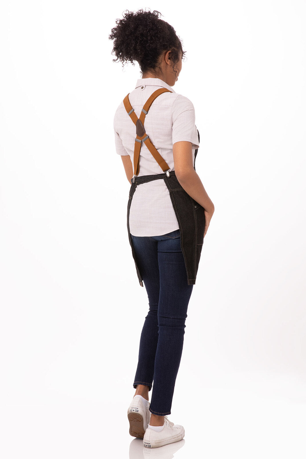 Chef Works Berkeley Petite Bib Apron - Black