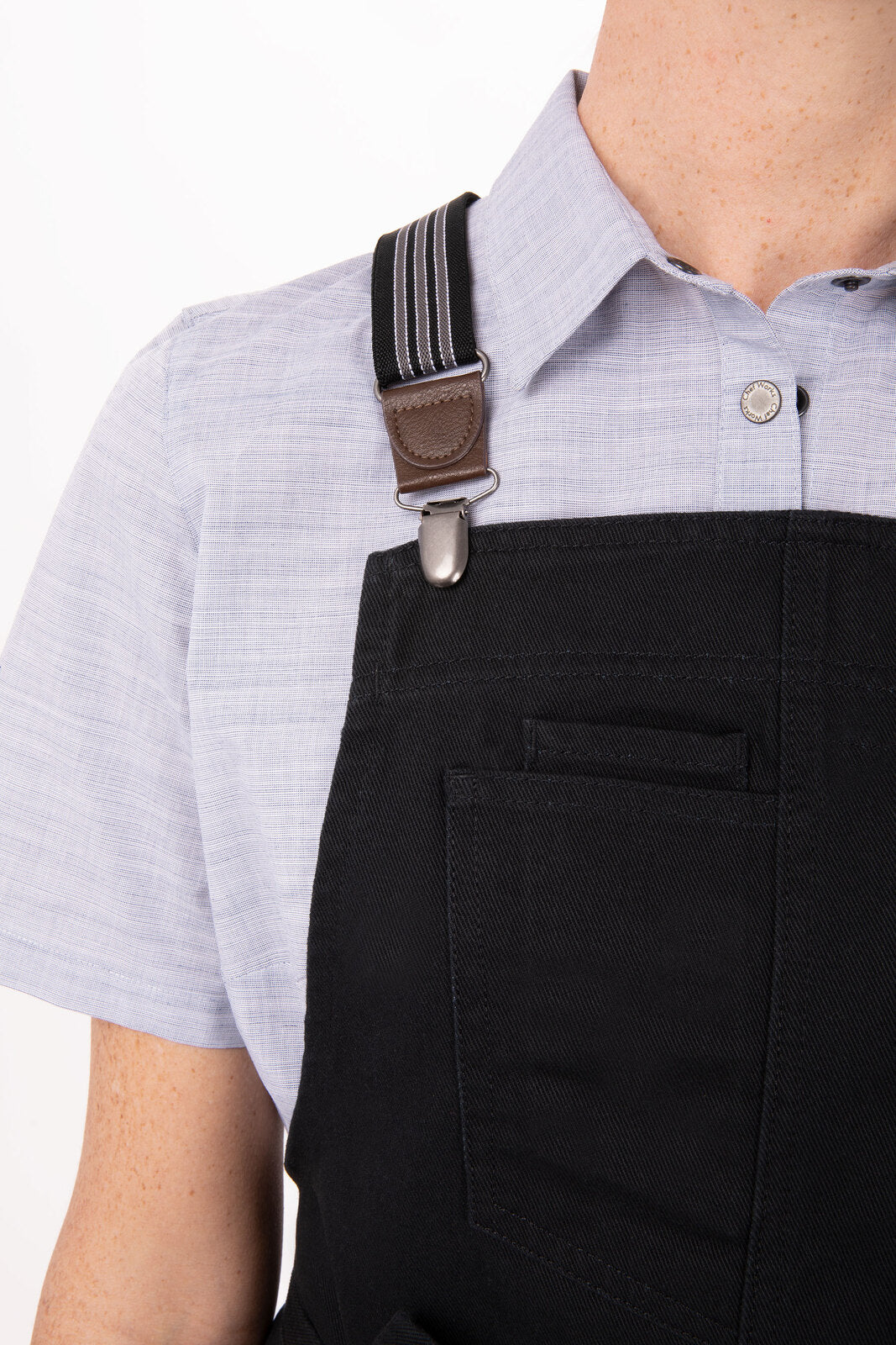 Chef Works Berkeley Petite Bib Apron - Jet Black