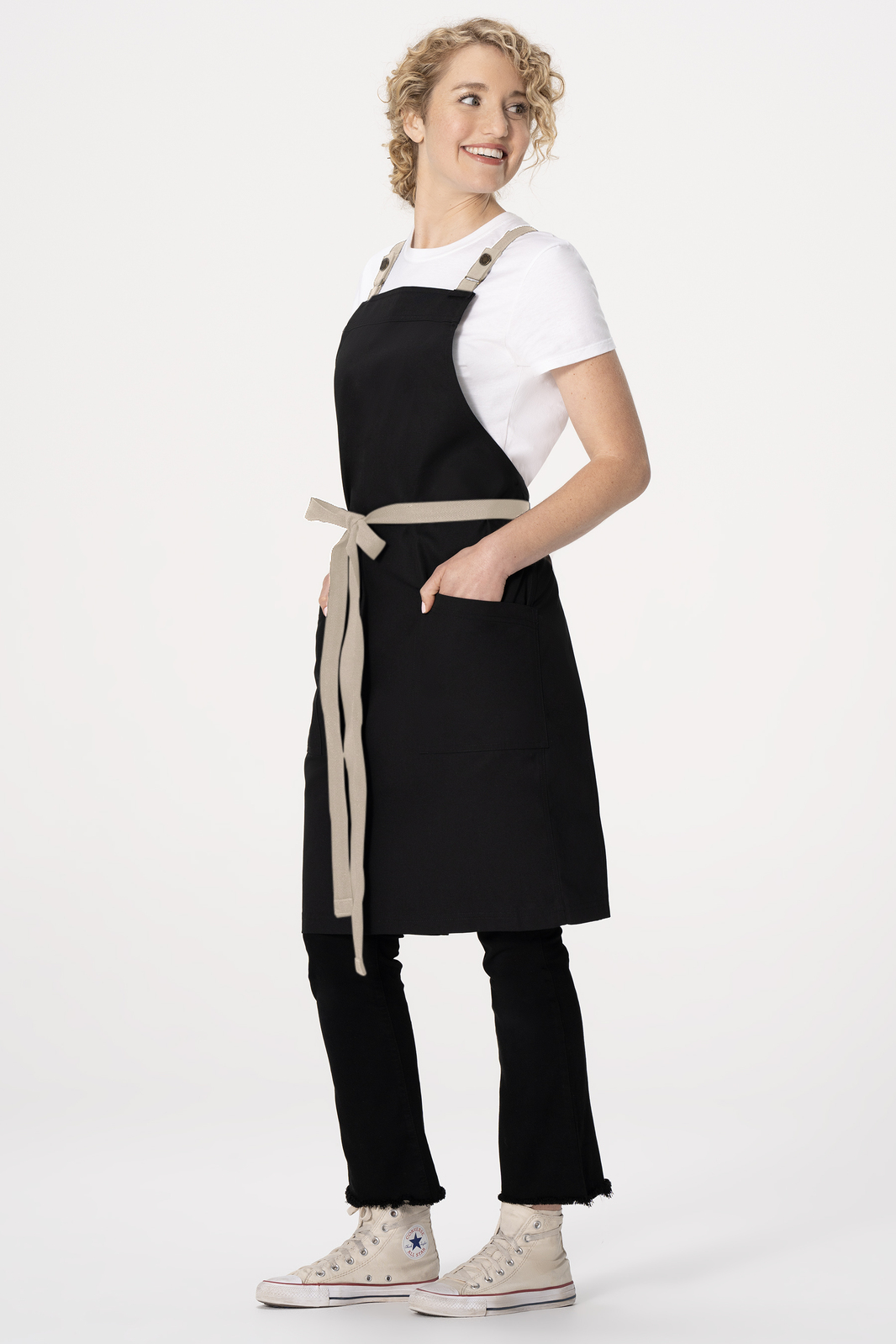 Chef Works Lockharte Cross Back Apron - Black