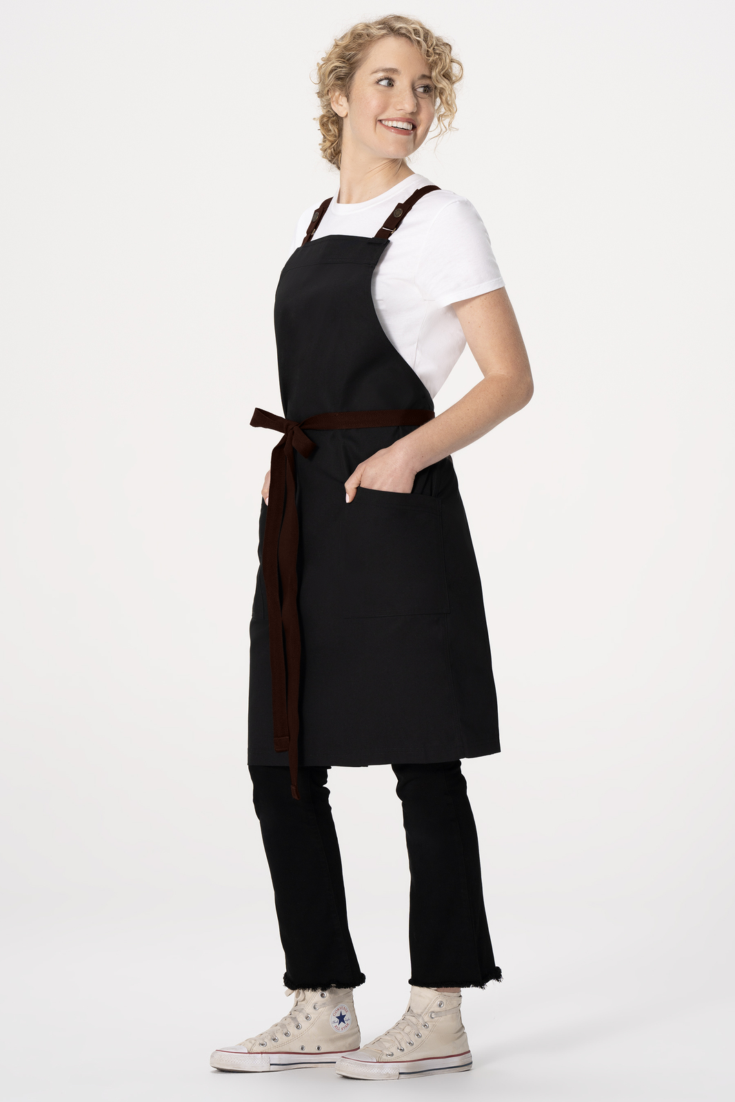 Chef Works Lockharte Cross Back Apron - Black