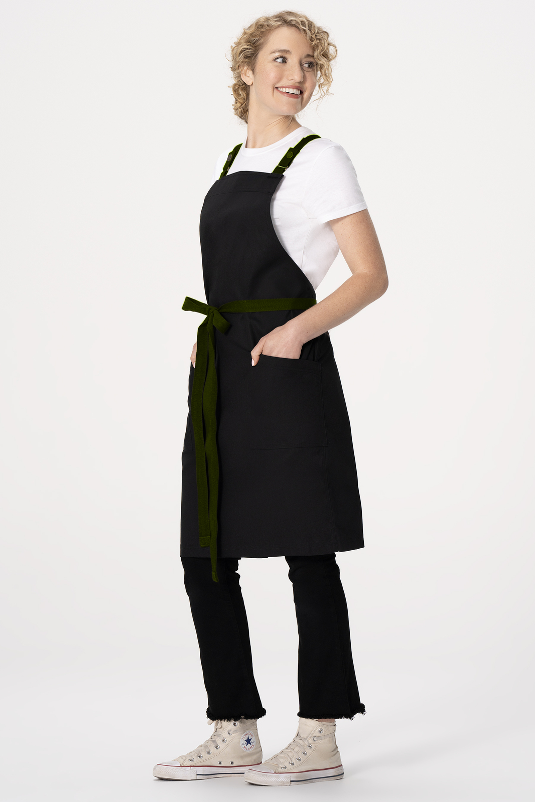 Chef Works Lockharte Cross Back Apron - Black