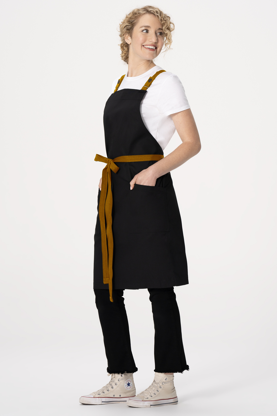 Chef Works Lockharte Cross Back Apron - Black