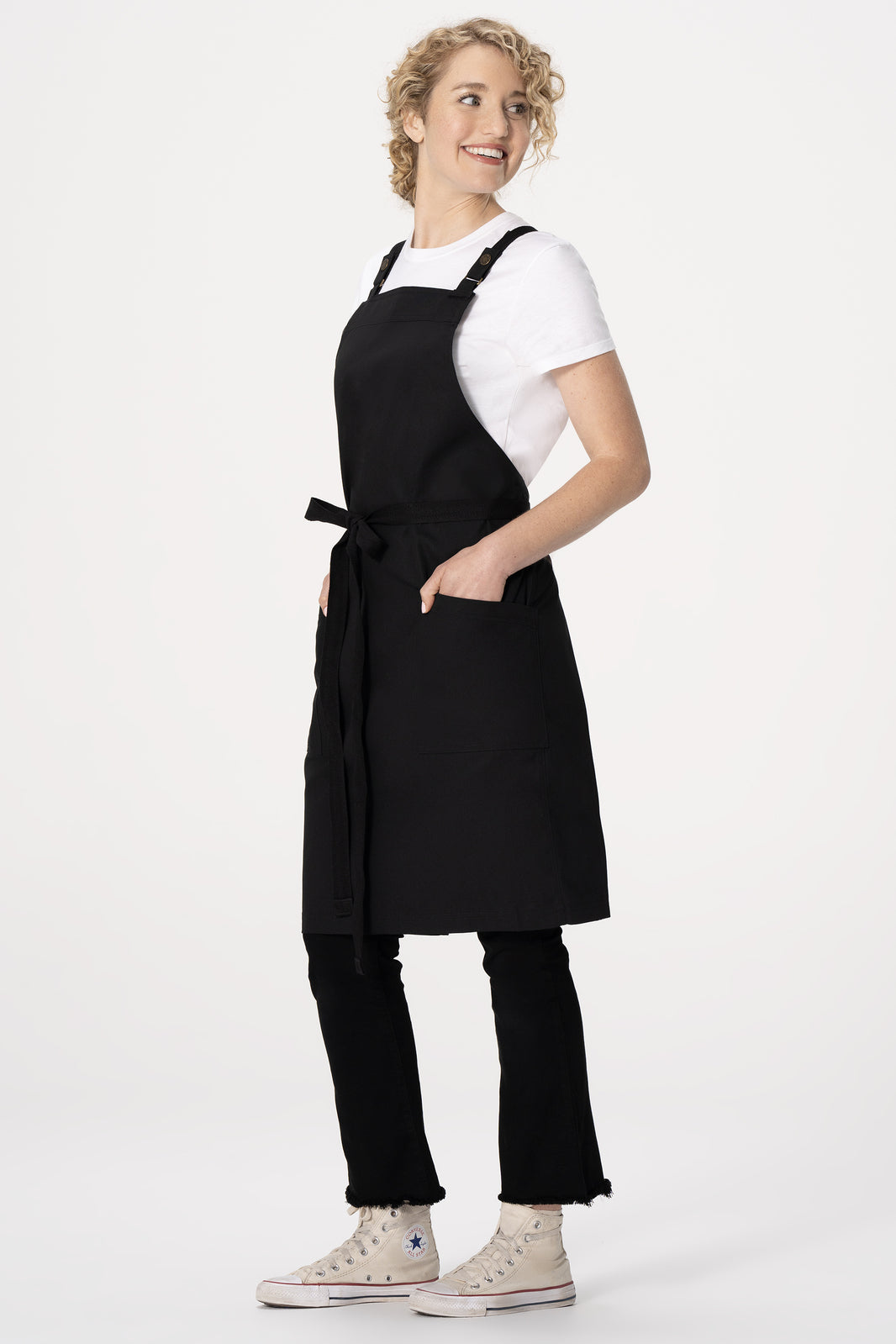 Chef Works Lockharte Cross Back Apron - Black