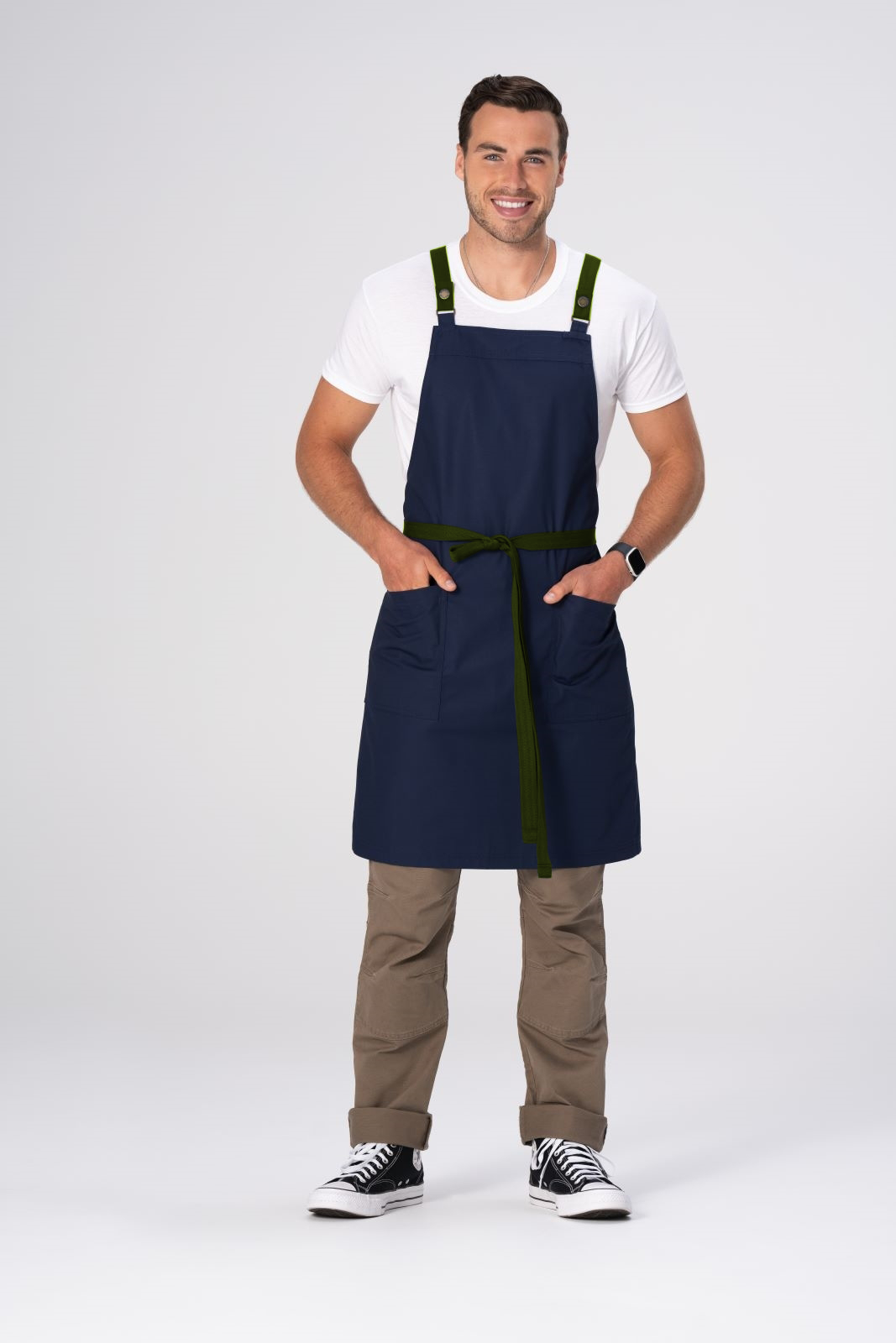 Chef Works Lockharte Cross Back Apron - Navy