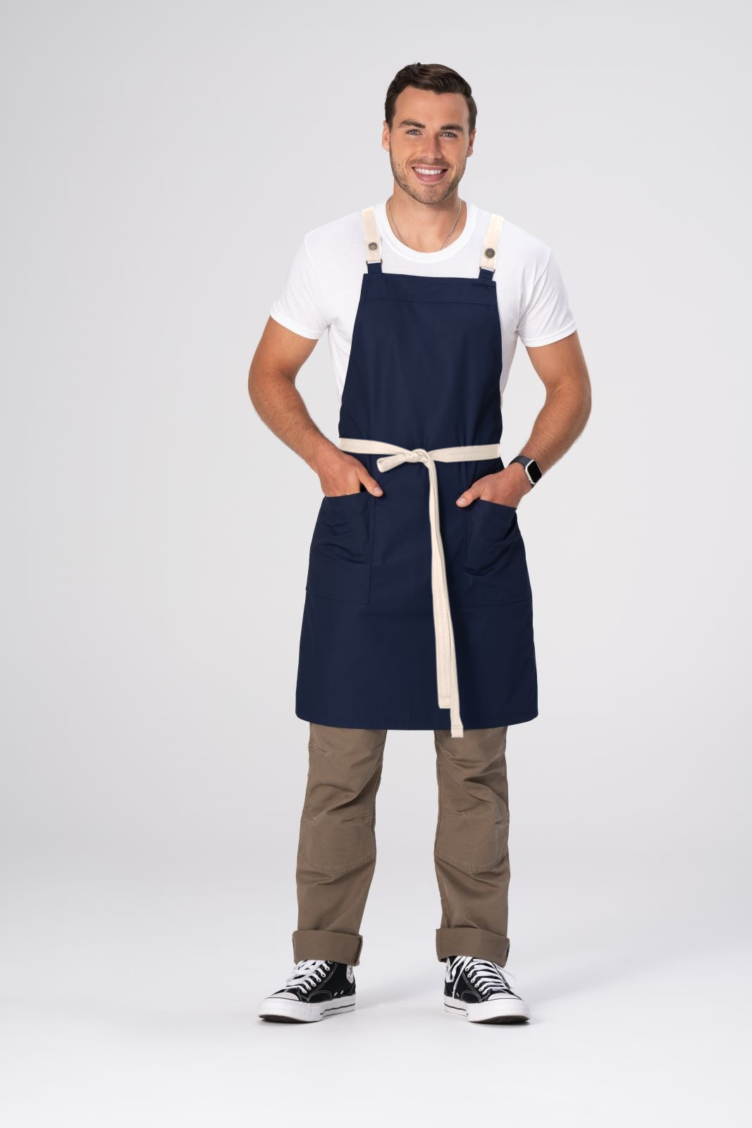 Chef Works Lockharte Cross Back Apron - Navy