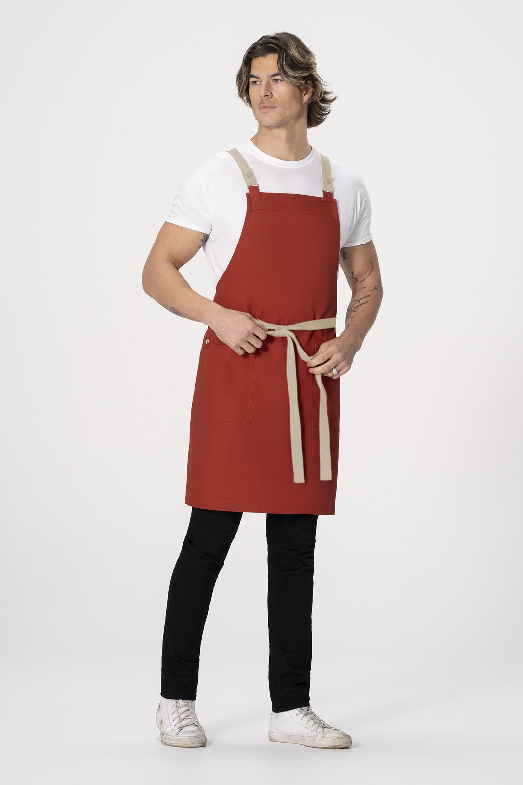 Chef Works Lockharte Cross Back Apron - Rust