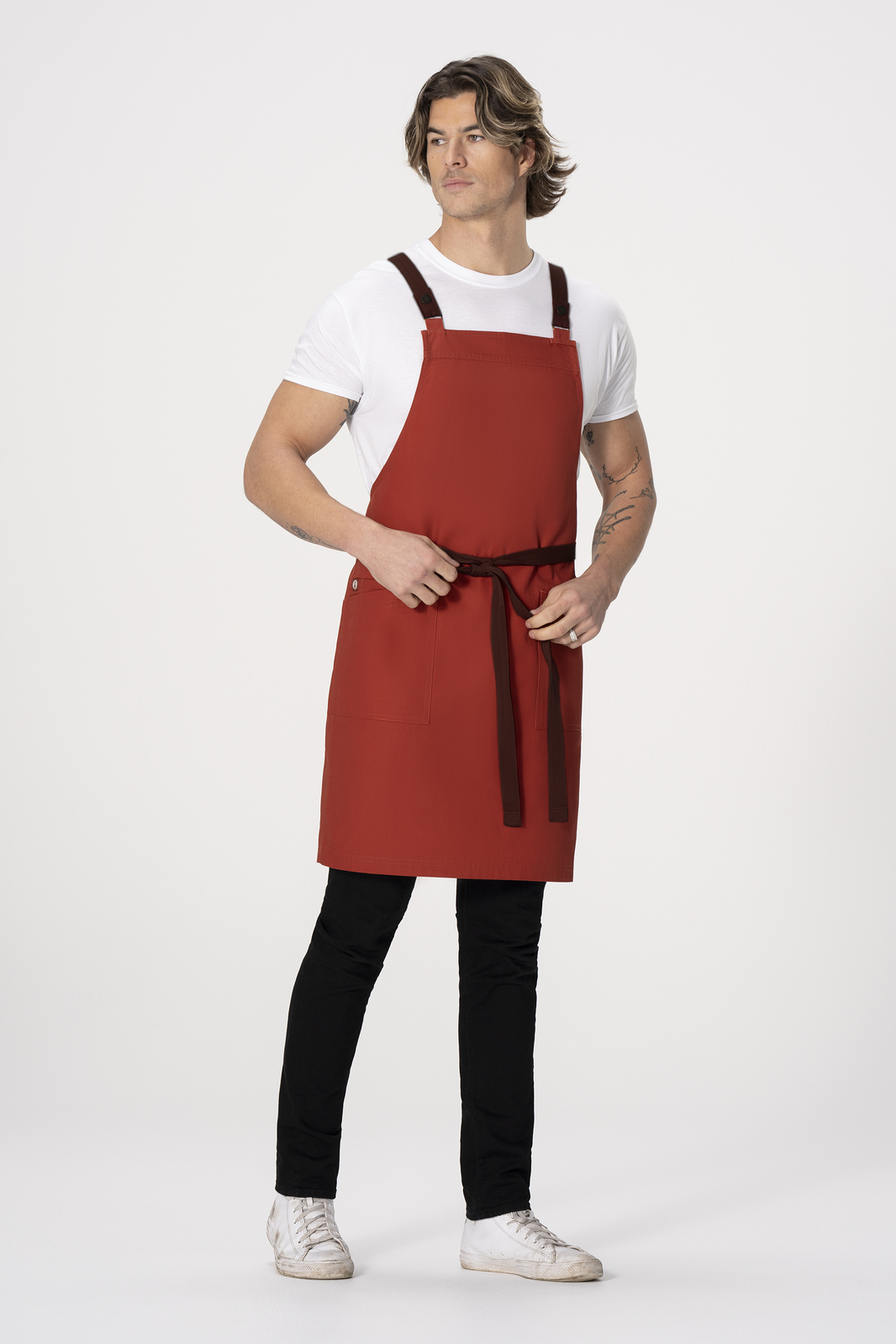 Chef Works Lockharte Cross Back Apron - Rust