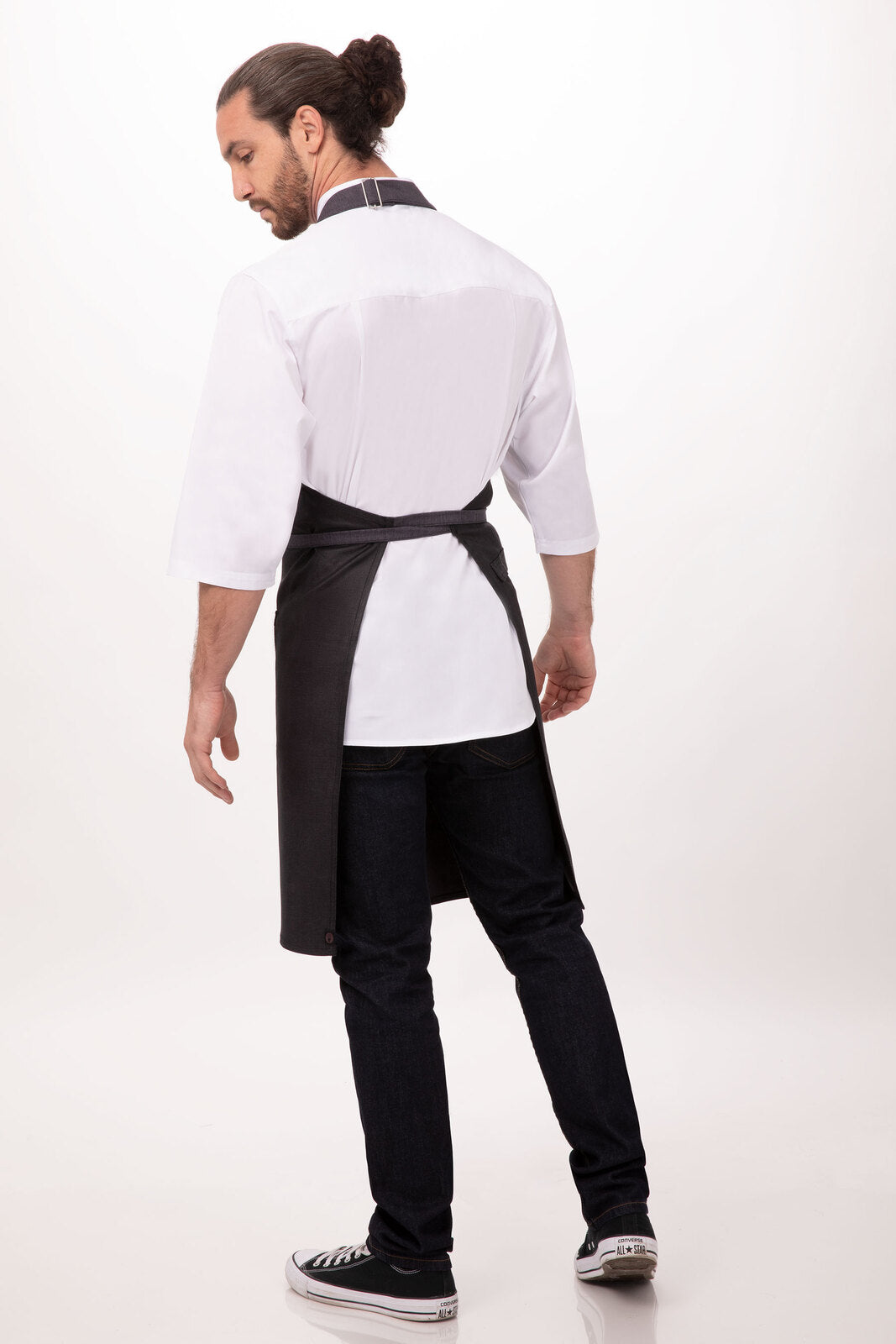 Chef Works Boulder Bib Apron - Purple Black