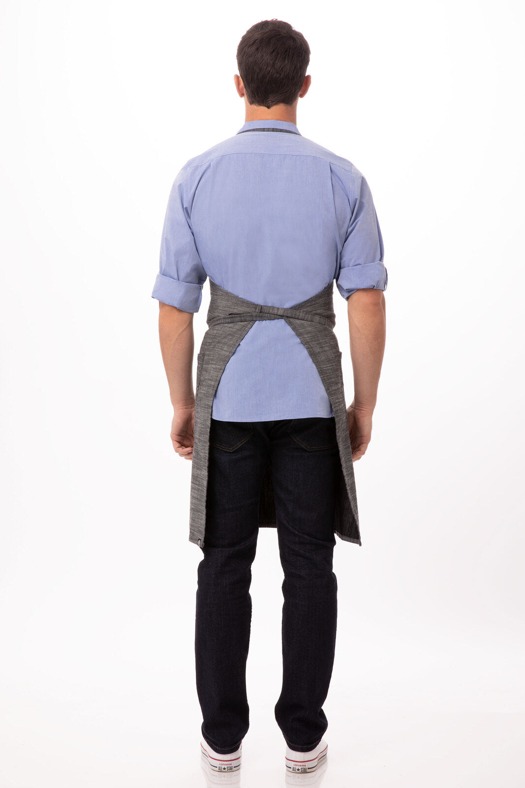 Chef Works Corvallis Bib Apron - Black Steel Grey