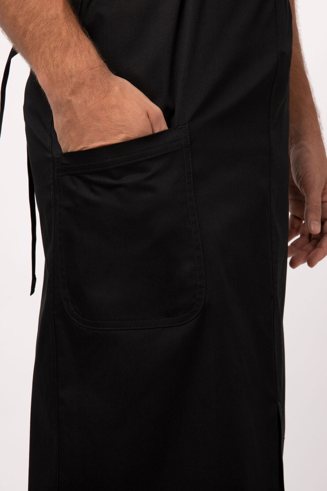 Chef Works Brio Chef Bib Apron - Black