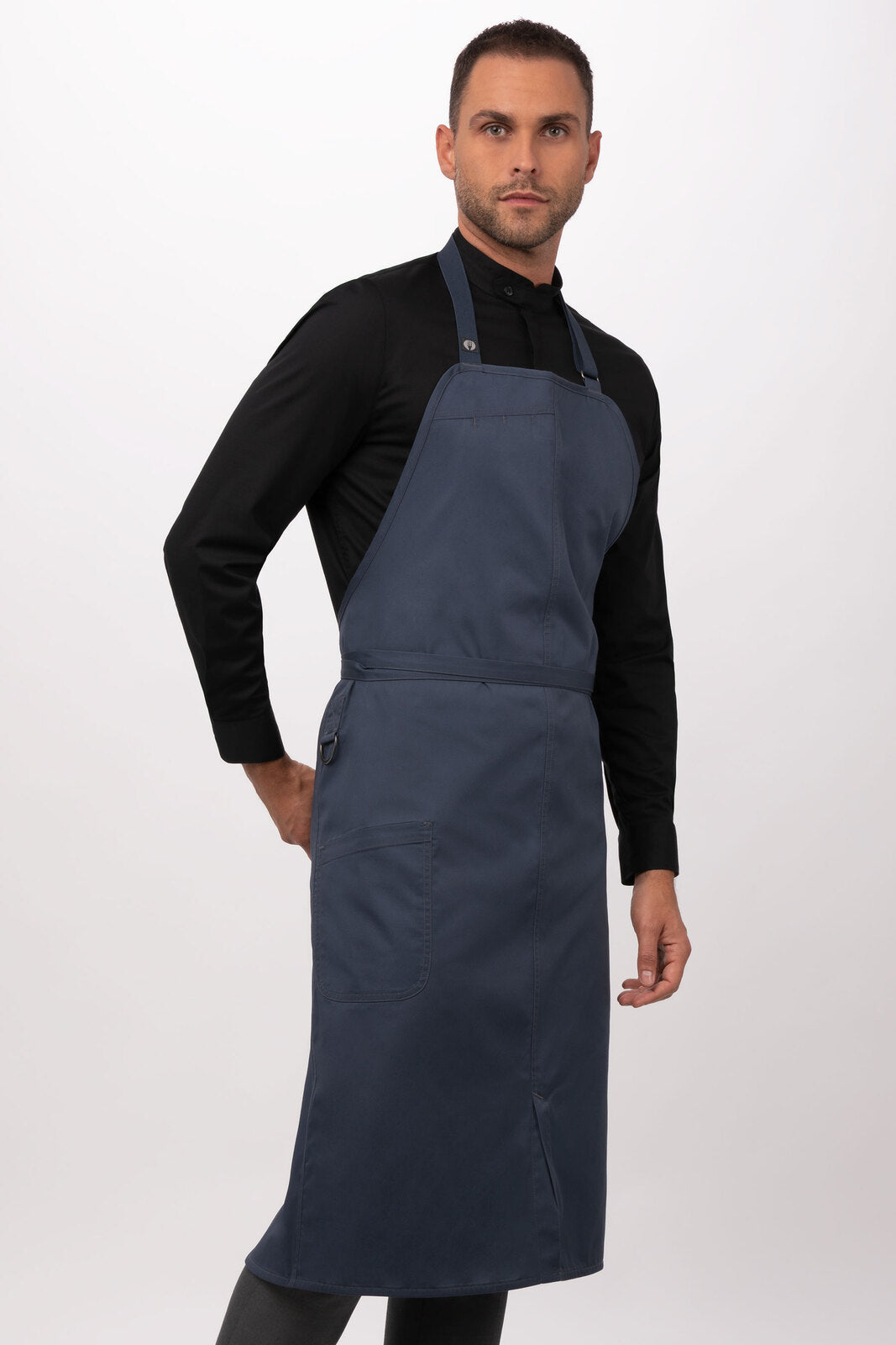 Chef Works Brio Chef Bib Apron - Blue
