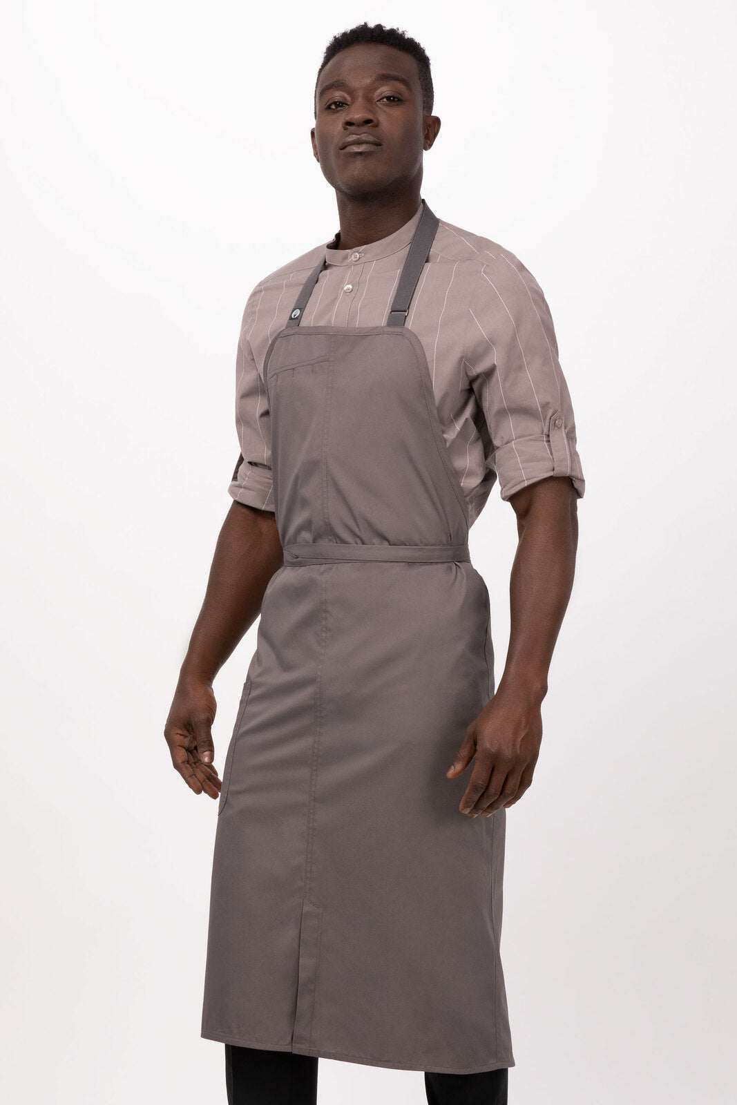Chef Works Brio Chef Bib Apron - Mushroom