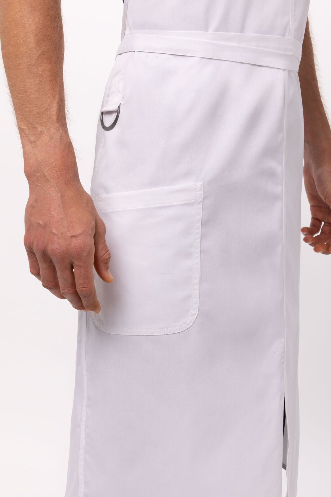 Chef Works Brio Chef Bib Apron - White