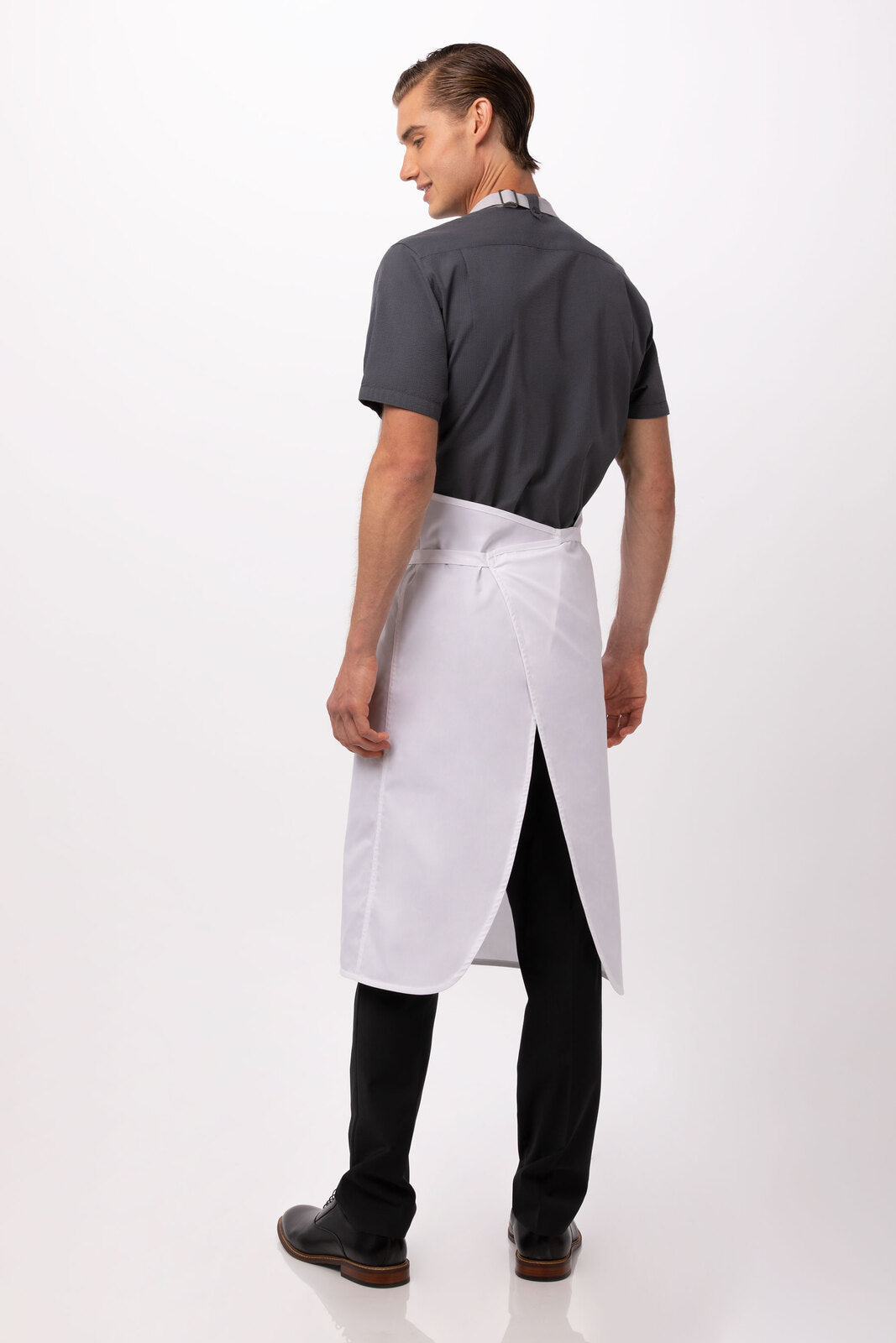 Chef Works Brio Chef Bib Apron - White