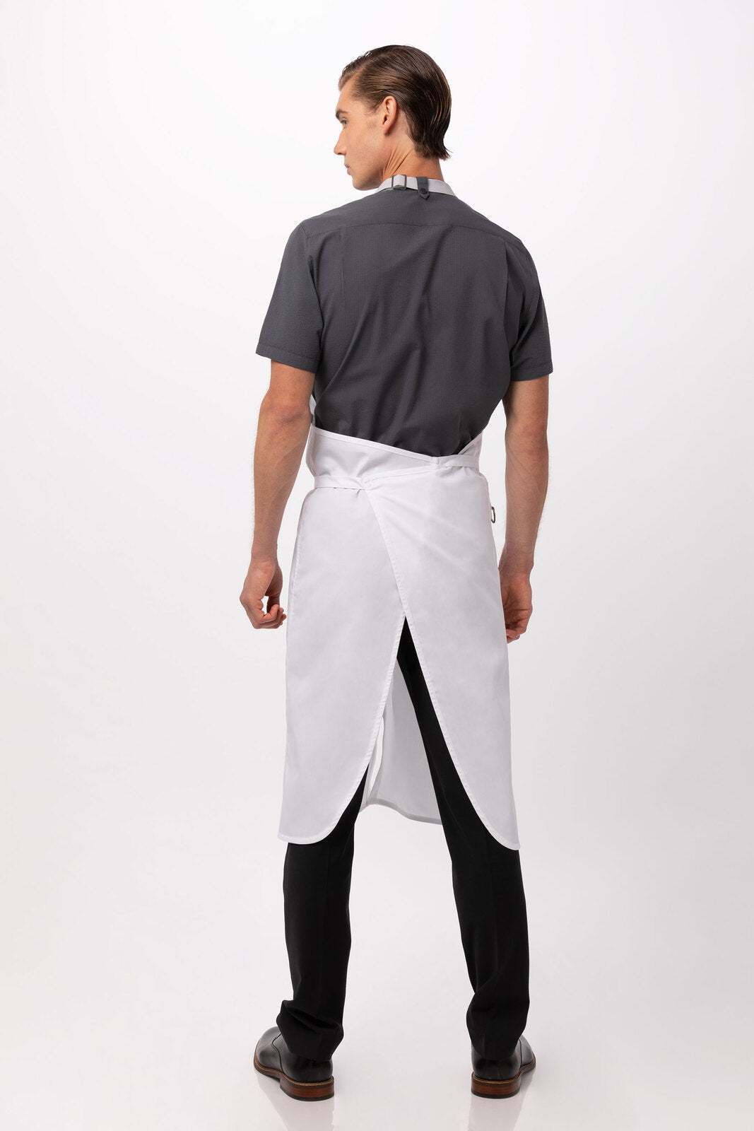Chef Works Brio Chef Bib Apron - White