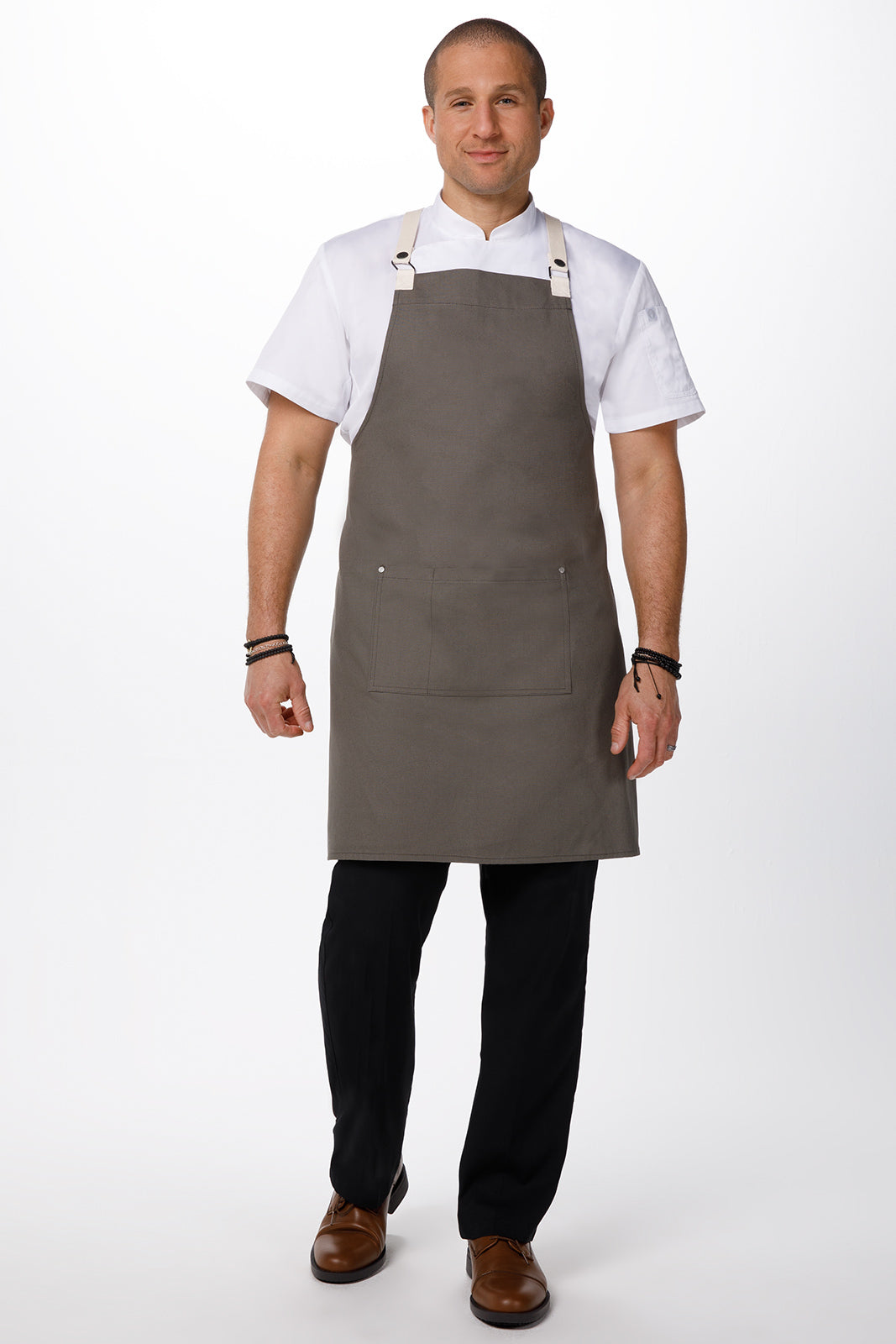 Chef Works Byron Cross-Back Apron - Khaki