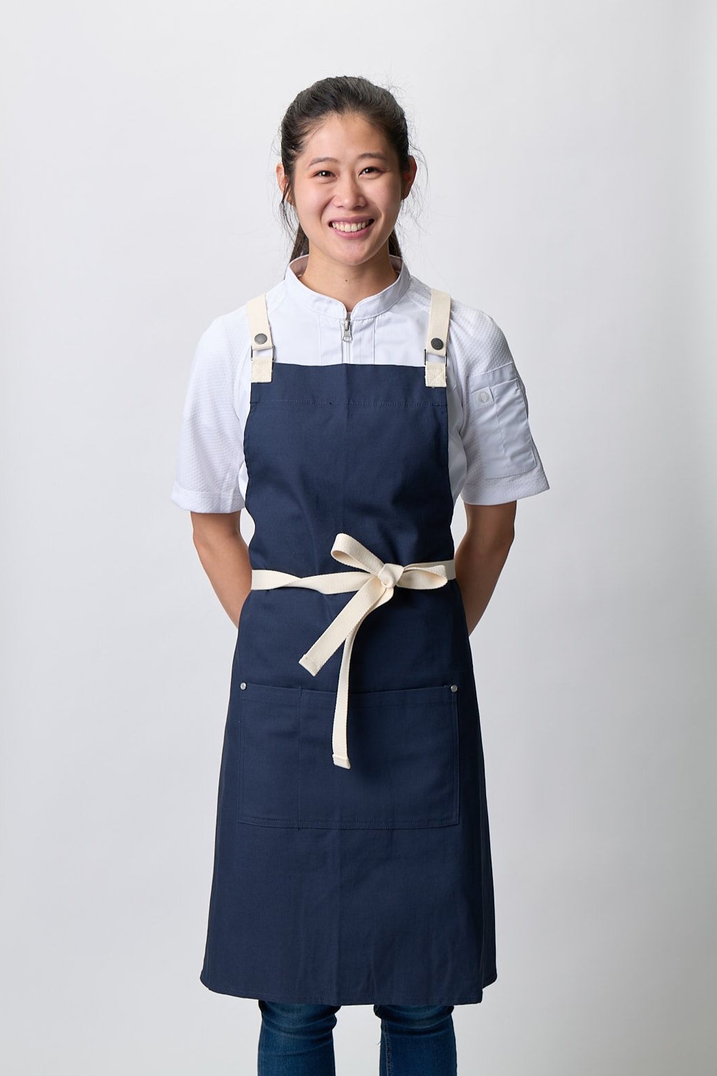 Chef Works Byron Cross-Back Apron - Navy