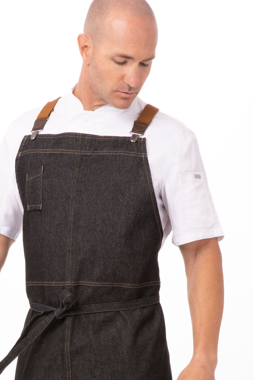 Chef Works Berkeley Chefs Bib Apron - Black