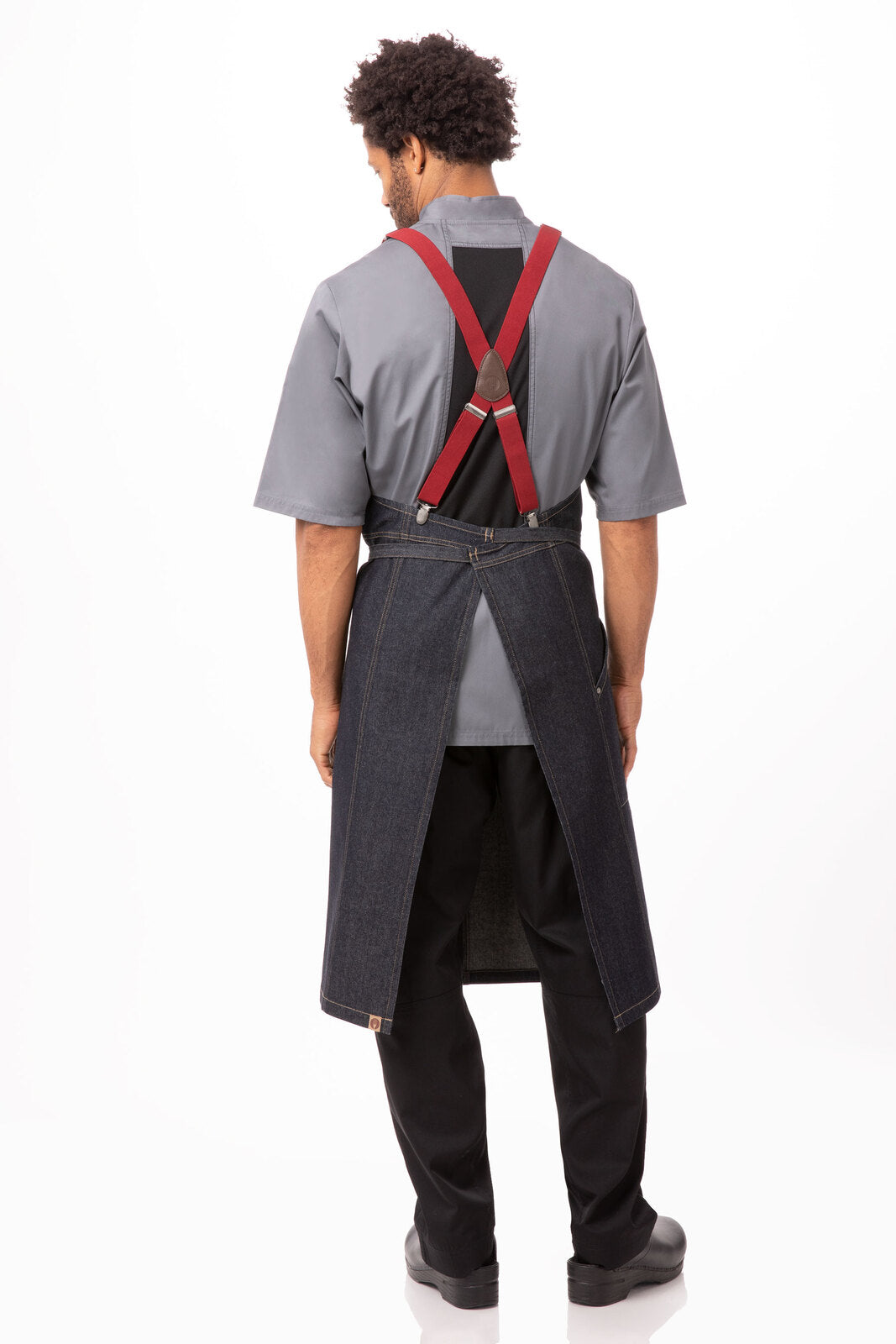 Chef Works Berkeley Chefs Bib Apron - Indigo Blue