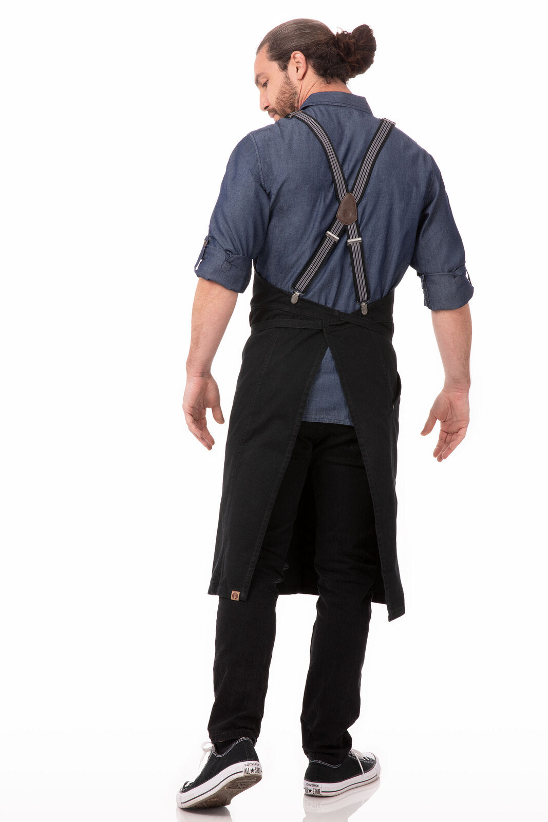 Chef Works Berkeley Chefs Bib Apron - Jet Black