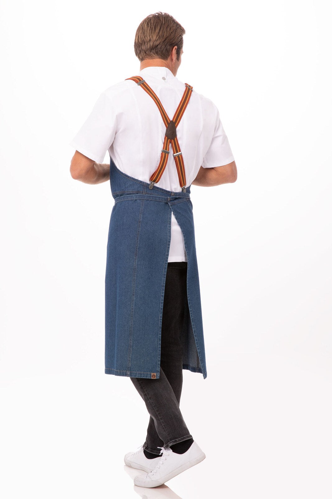Chef Works Berkeley Chefs Bib Apron - Medium Blue
