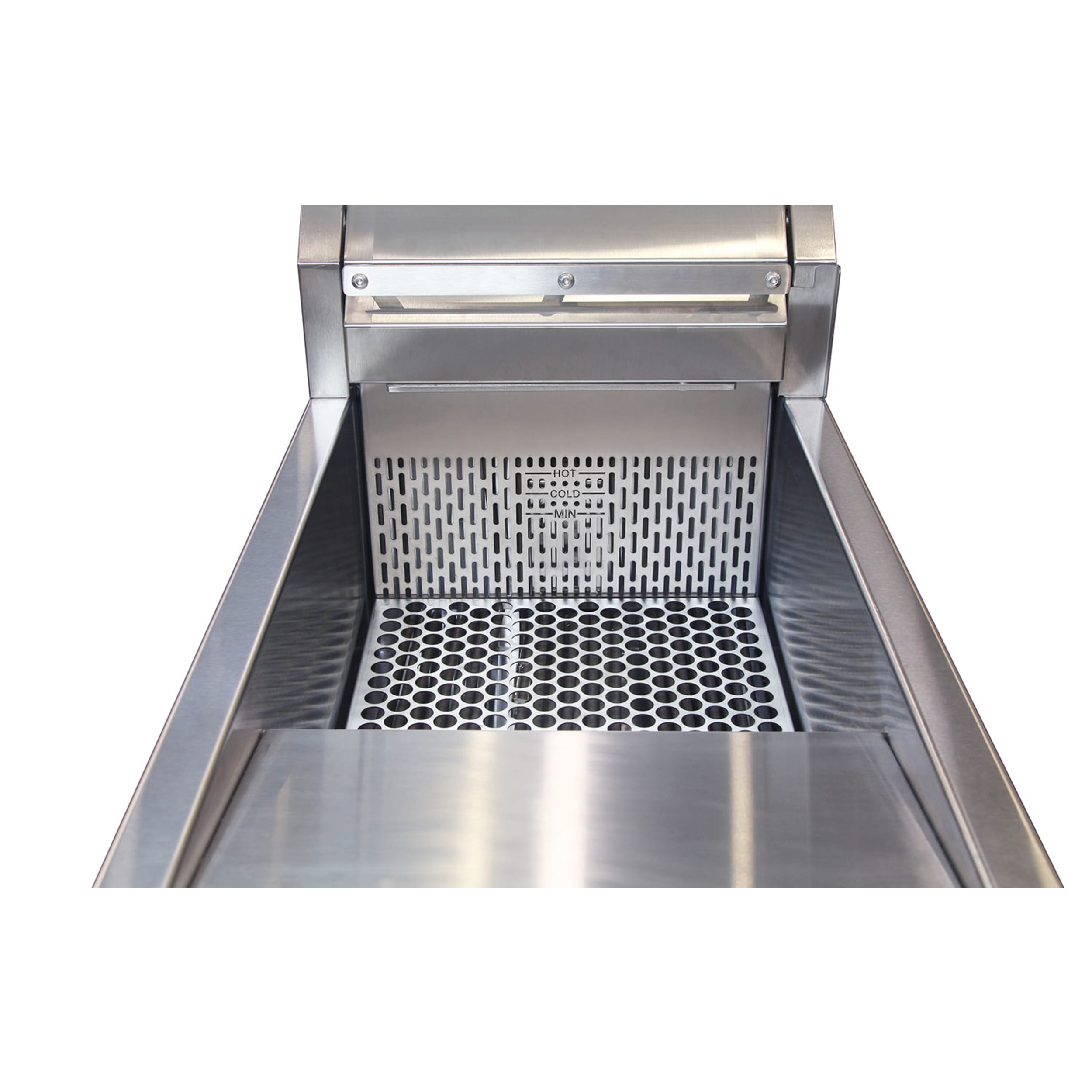 Austheat Commercial Single Pan Two Basket Floor Model Fryer AF812
