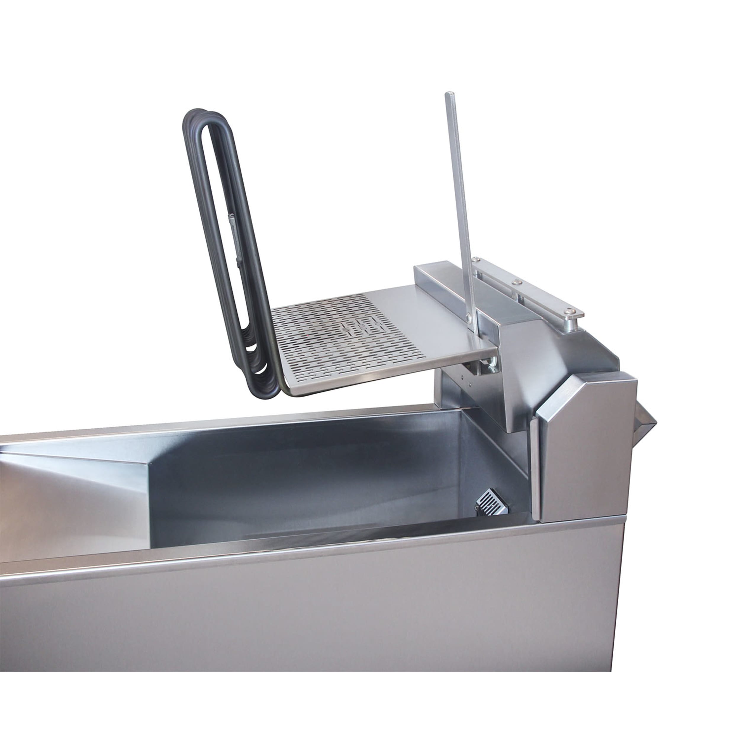 Austheat Commercial Single Pan Two Basket Floor Model Fryer AF812