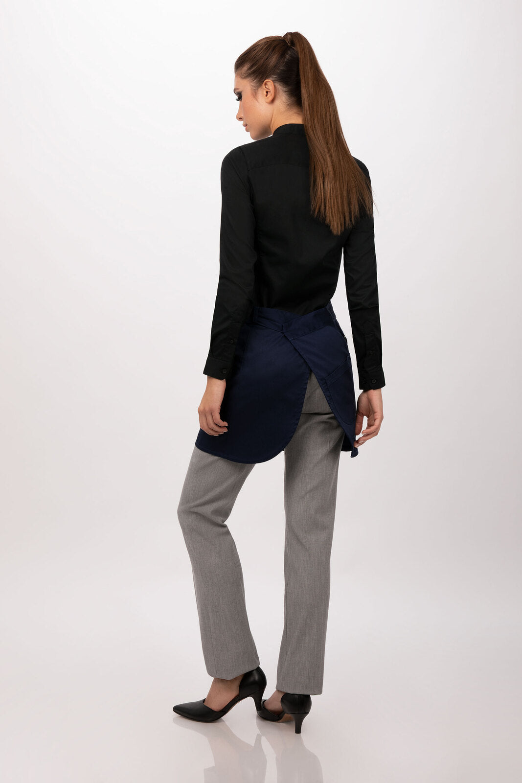 Chef Works Largo Half Bistro Apron - Dark Navy