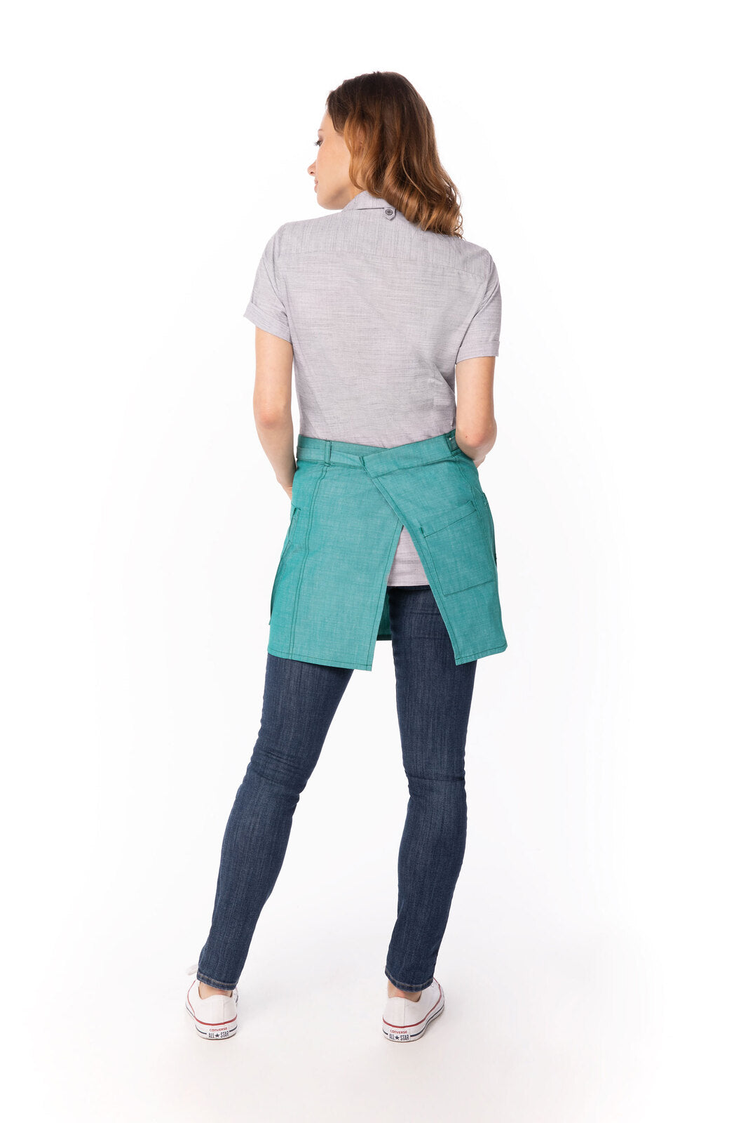 Chef Works Medford Half Bistro Apron - Jade