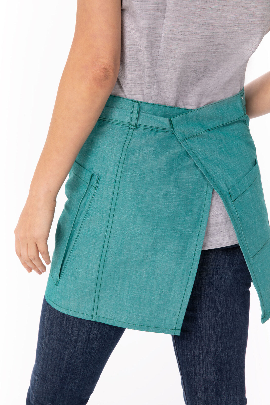 Chef Works Medford Half Bistro Apron - Jade