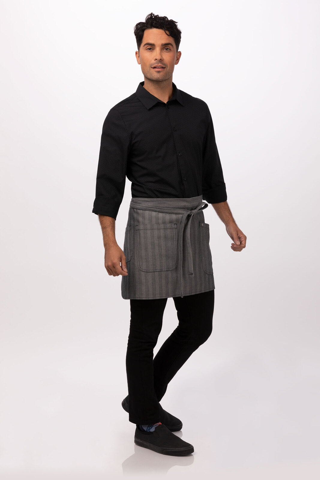 Chef Works Seattle Half Bistro Apron - Black
