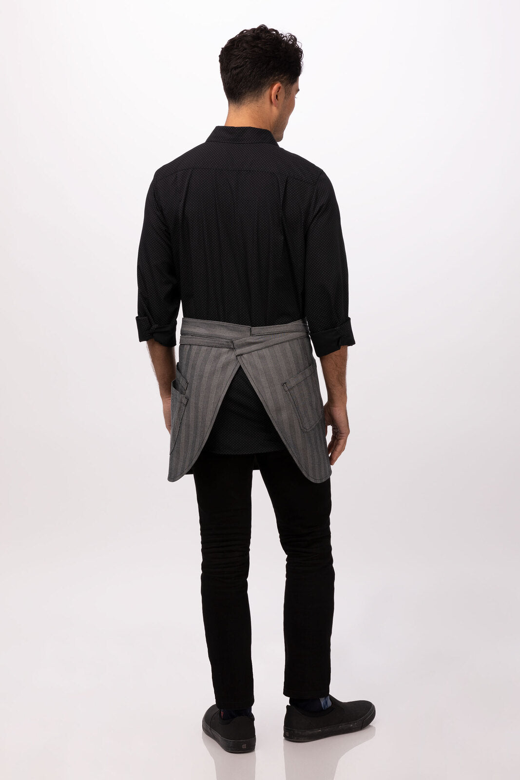 Chef Works Seattle Half Bistro Apron - Black