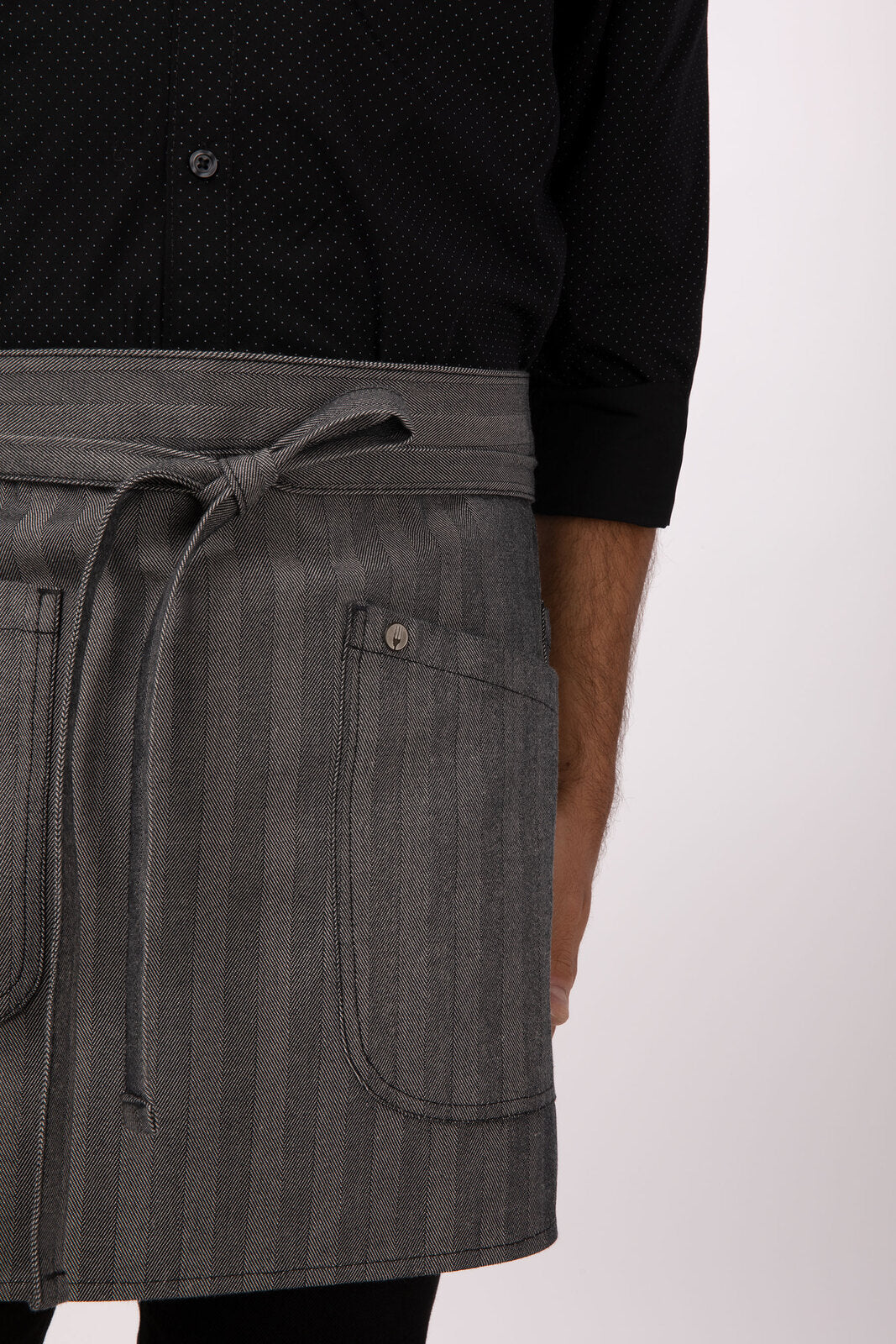 Chef Works Seattle Half Bistro Apron - Black