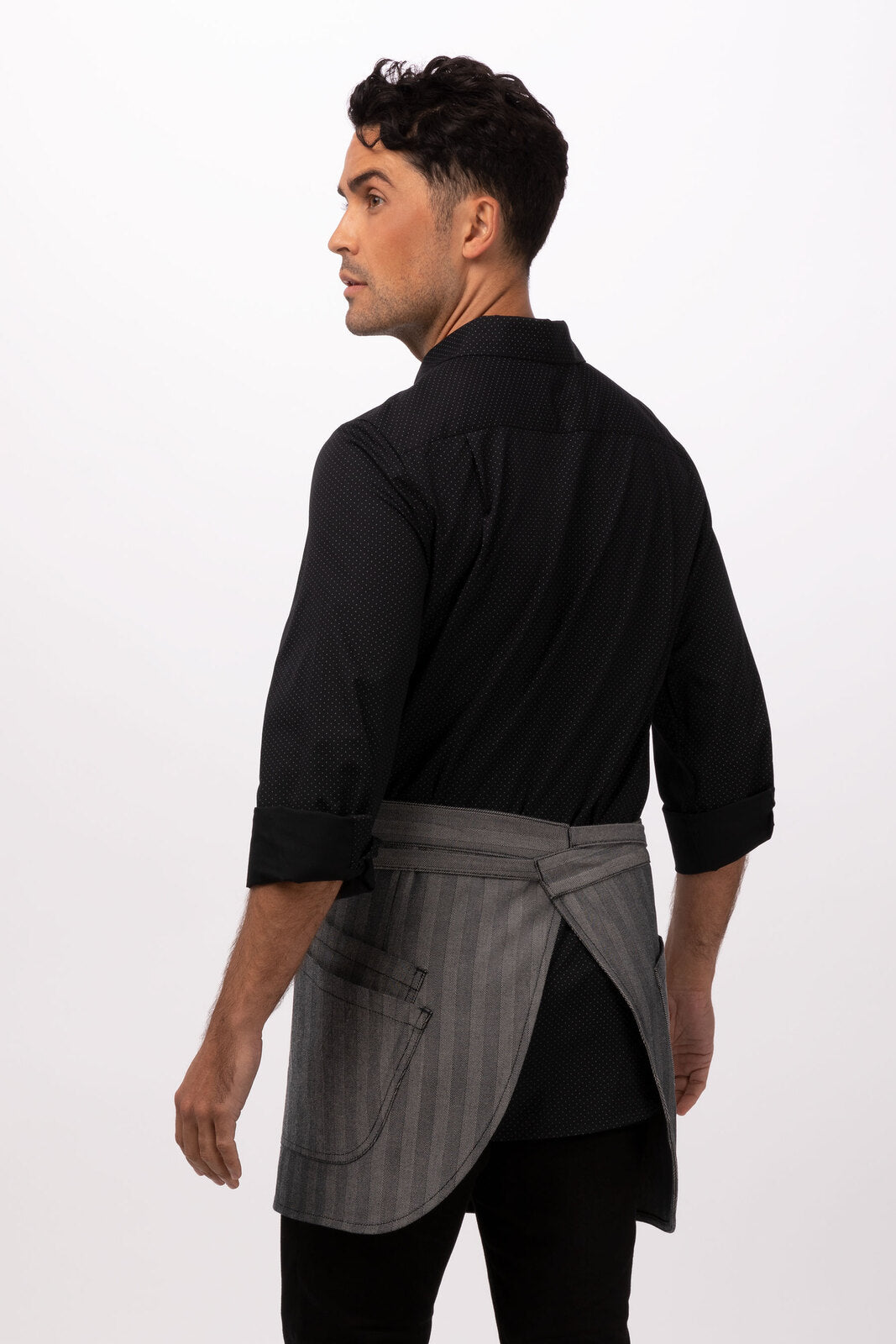 Chef Works Seattle Half Bistro Apron - Black