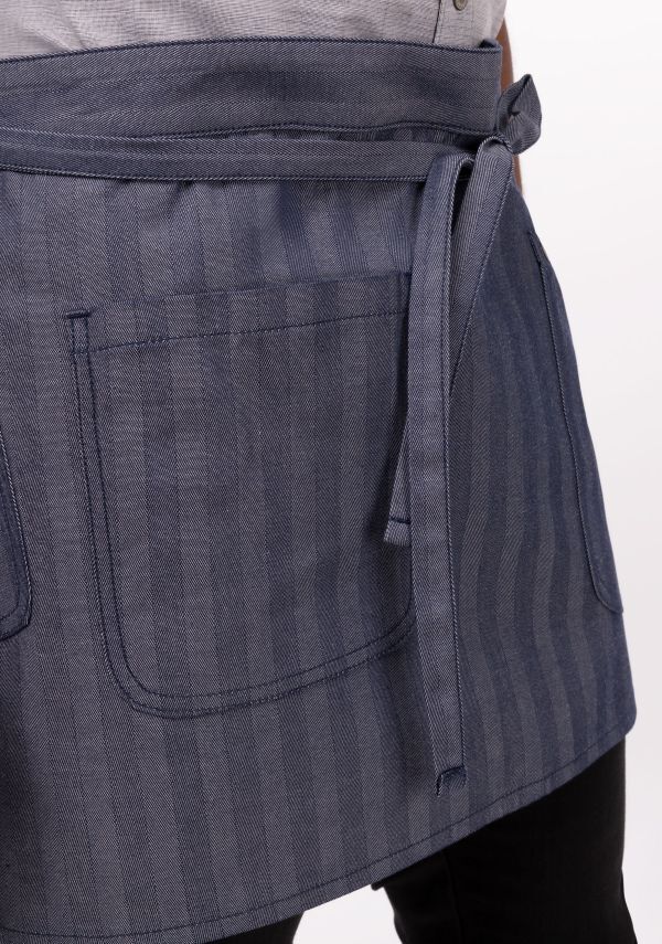 Chef Works Seattle Half Bistro Apron - Blue