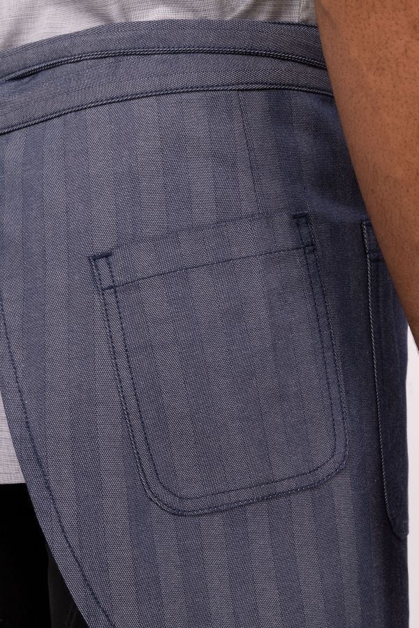 Chef Works Seattle Half Bistro Apron - Blue