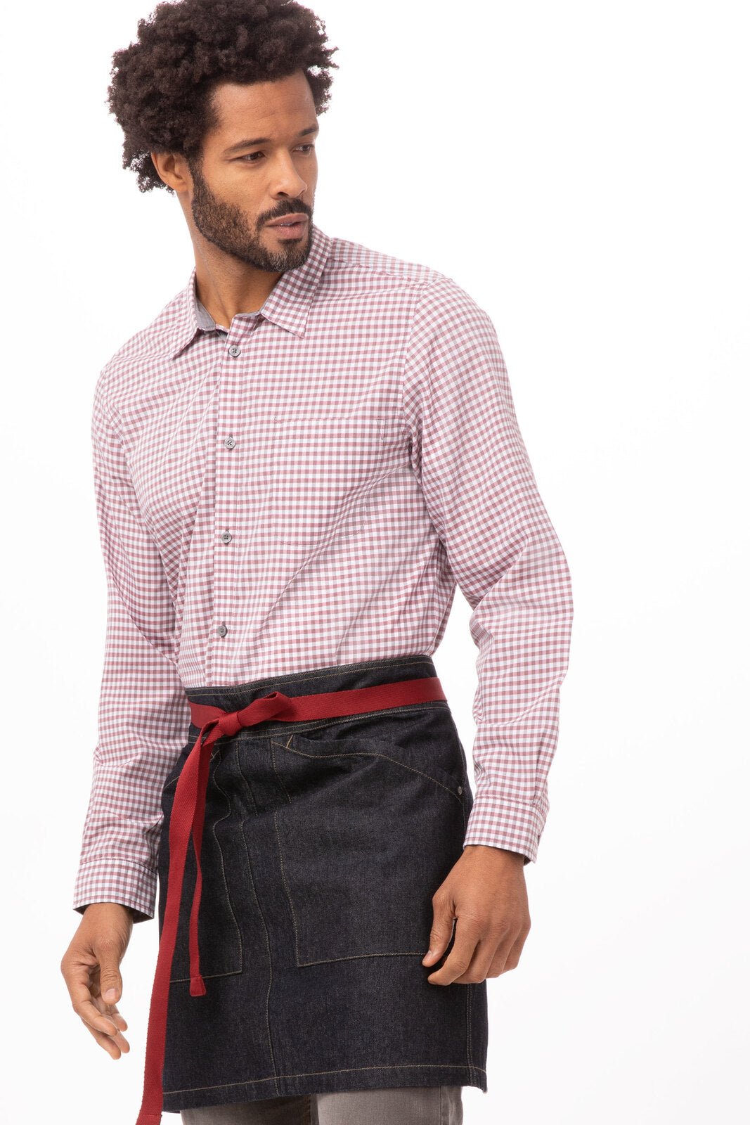 Chef Works Berkeley Half Bistro Apron - Indigo Blue