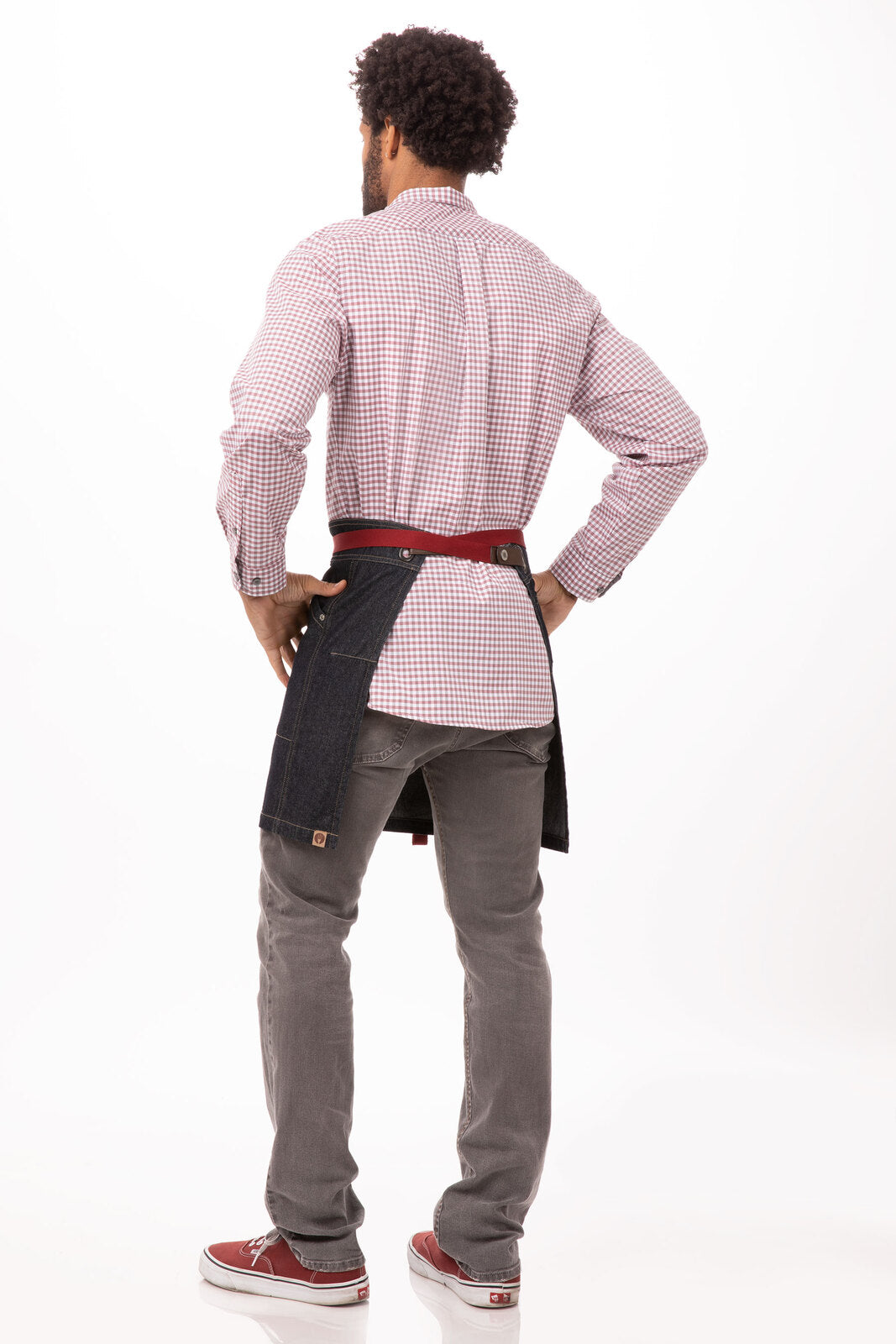 Chef Works Berkeley Half Bistro Apron - Indigo Blue