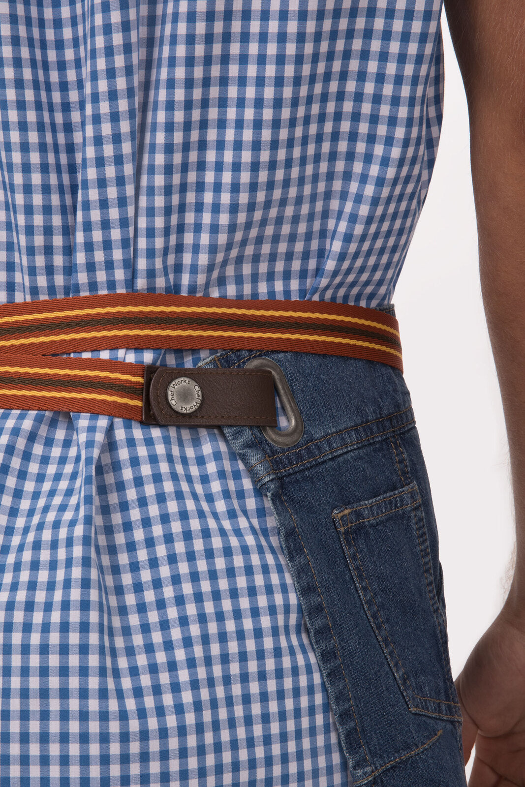 Chef Works Berkeley Half Bistro Apron - Medium Blue