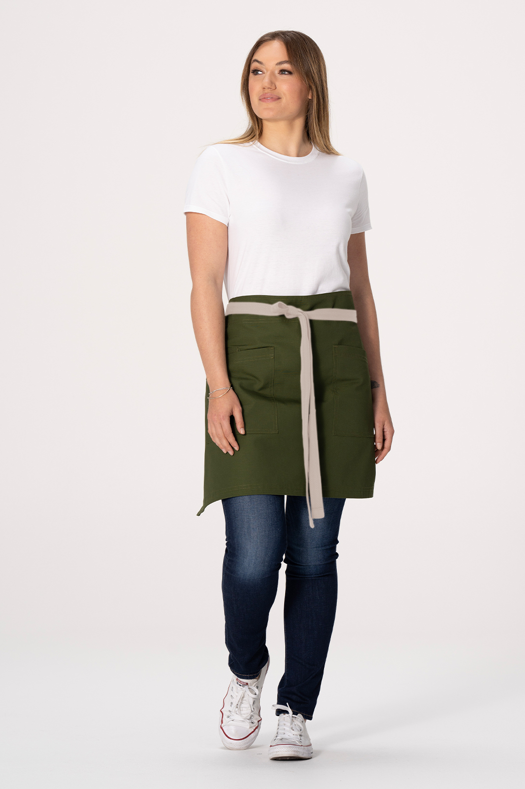 Chef Works Lockharte Waist Apron - Military Green