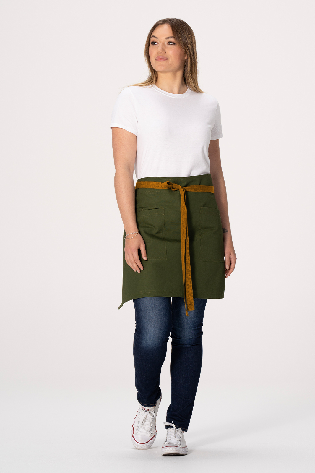 Chef Works Lockharte Waist Apron - Military Green