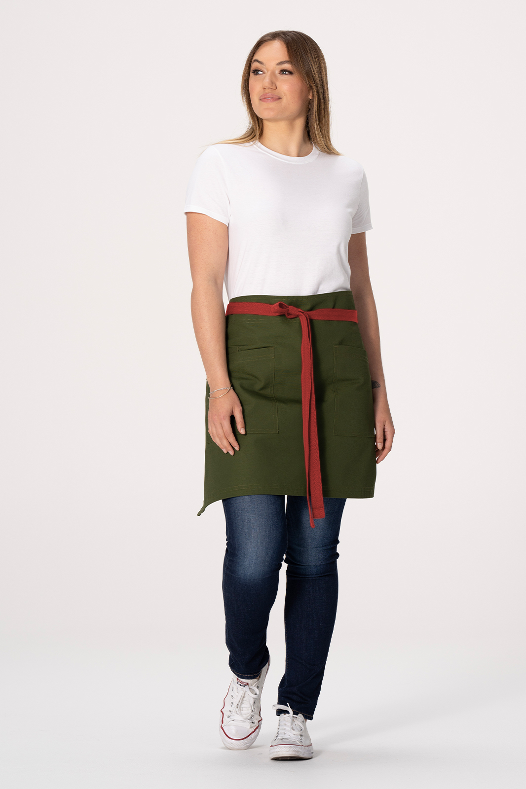 Chef Works Lockharte Waist Apron - Military Green