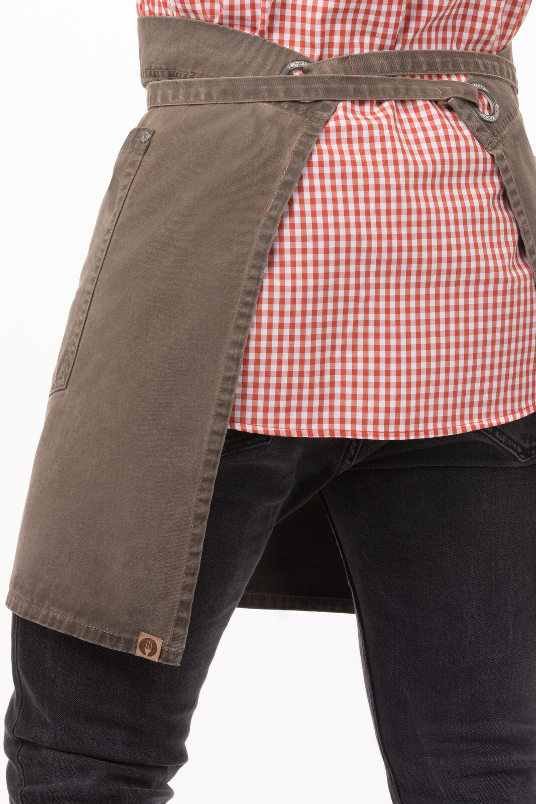 Chef Works Dorset Half Bistro Apron - Earth Brown