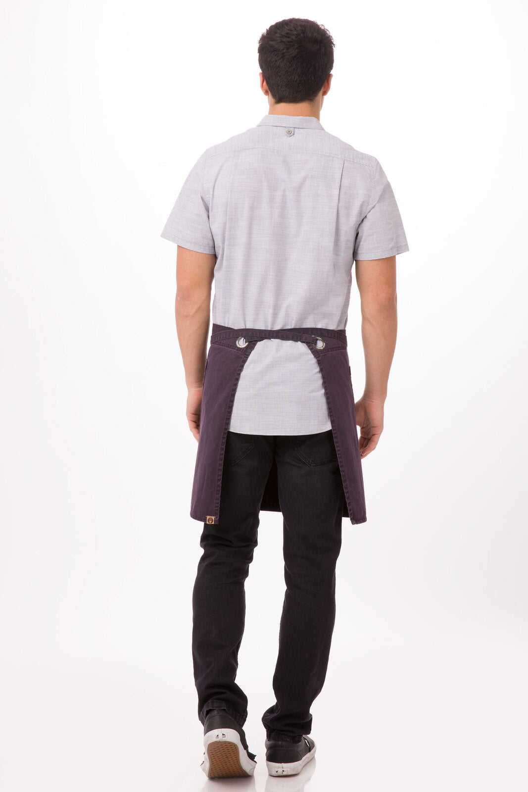 Chef Works Dorset Half Bistro Apron - Eggplant