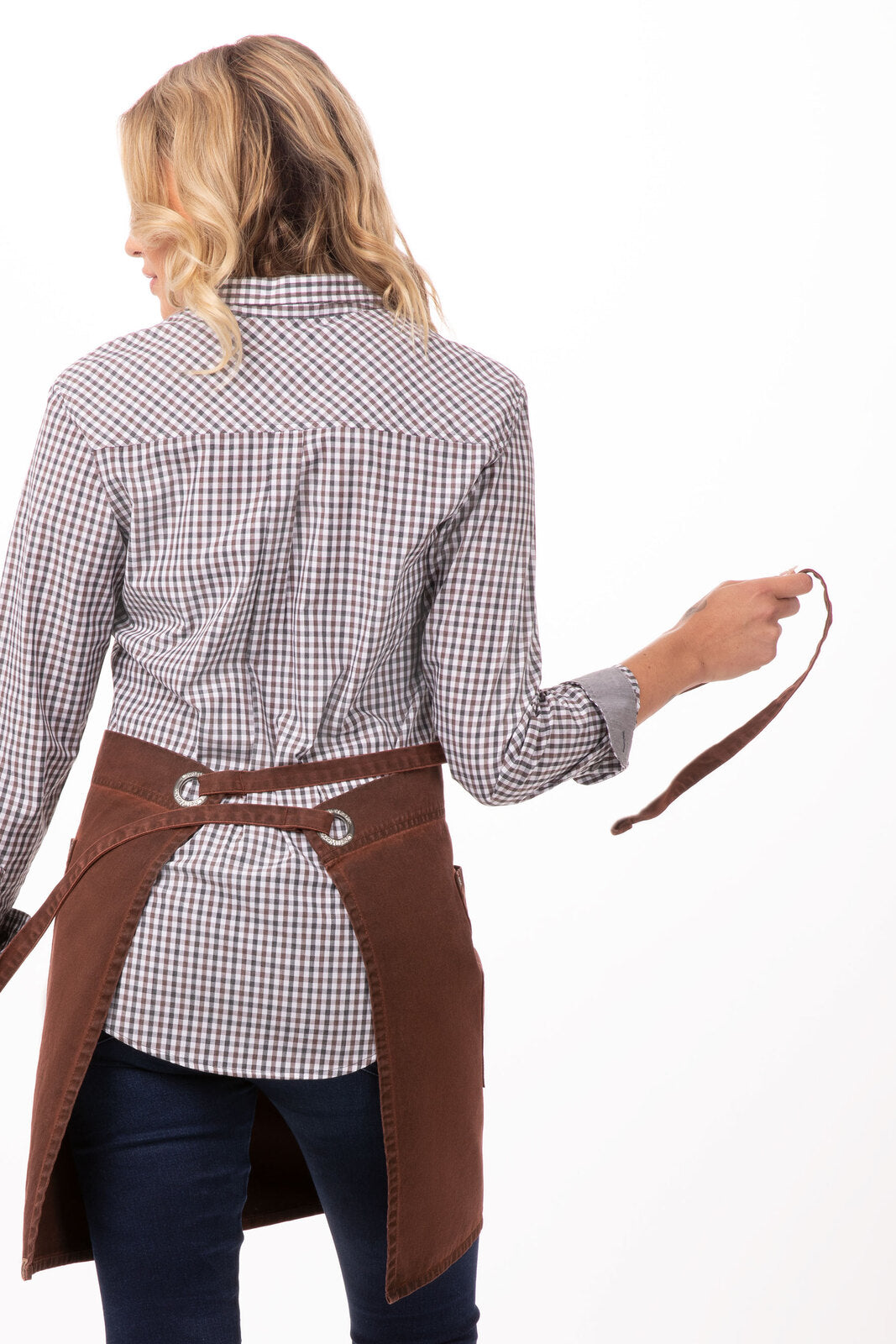 Chef Works Dorset Half Bistro Apron - Rust
